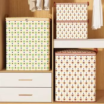 Складная сумка для хранения вещей из ткани с ручками для переезда в шкаф 30L-35X25X20CM