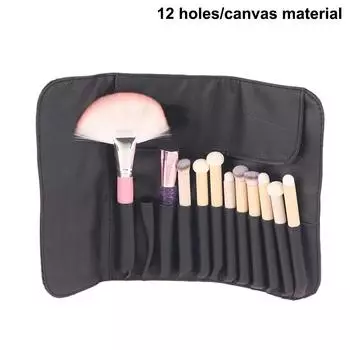 Складная сумка для кистей для макияжа с 12/14/23/29 отверстиями, органайзер для кистей для макияжа, дорожный косметический несессер для пудры
