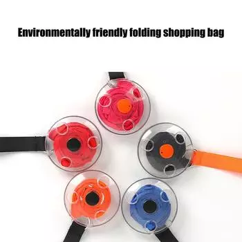 Складная сумка для покупок Большая вместимость Диск Портативный Удобное Хранение Емкость 176 унций One Size чёрный