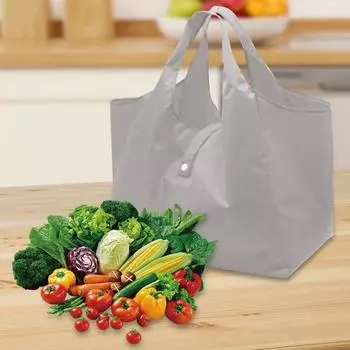 Складная сумка для покупок, большая вместимость, прочная, несущая, водонепроницаемая, многоразовая, складная, держатель для продуктовой сумки светло-зеленый