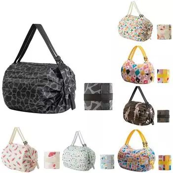 Складная сумка для покупок, дорожная сумка на одно плечо, переносная, утолщенная, большая, сумка для продуктов, сумка для супермаркета, экологическая сумка для покупок