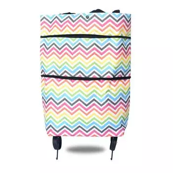 Складная сумка для покупок с колесиками из ткани Оксфорд, многоразовая портативная продуктовая тележка для восхождения по лестнице для Tra