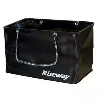 Складная сумка для рыбалки Riseway Rock Fishing 40 см, черная UEV-044 (Без крышки) чёрный