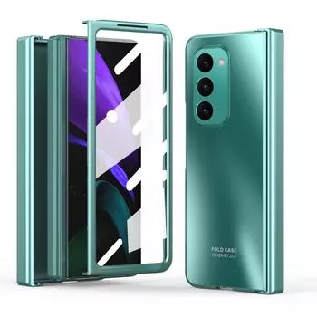 Складная сумка для телефона Samsung Z Fold 5, защитный чехол на петлях для Samsung Galaxy Z Fold 5 Fold5, 5G, стеклянная пленка с покрытием For Samsung Z Fold 5