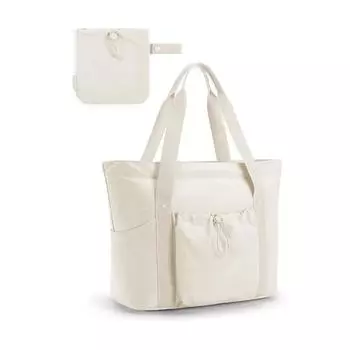 Складная сумка-тоут с карманом для хранения, сумка-тоут через плечо, подходит для путешествий и работы SG