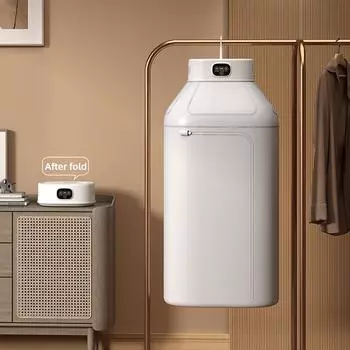 Складная сушилка для одежды 600 Вт Умная сушилка Подвесная сушилка Машина для сушки теплым воздухом Стерилизация Сушилка с таймером Двойной режим сушки EU белый
