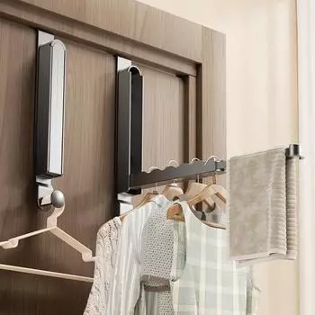Складная сушилка для одежды без сверления Крючки для полотенец Вешалка для пальто без проколов Настенная вешалка для шляп Крючки для настенного хранения Подвешивание