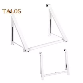 Складная сушилка для одежды, нержавеющая, устойчивая к коррозии металлическая конструкция, экономящая место, органайзер для полотенец над дверью A серый