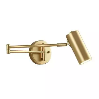 Складная телескопическая лампа для чтения у кровати в спальне, креативная современная настенная лампа Without light source золотистый