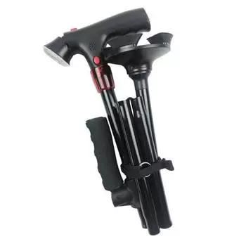 Складная телескопическая складная трость Трость Elder LED с сигнализацией Прогулочные палочки Trusty Костыли Elder для мам и отцов Elder