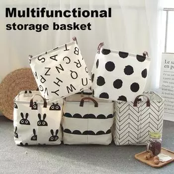 Складная тканевая корзина для белья, корзина для стирки грязной одежды, сумка для хранения игрушек A