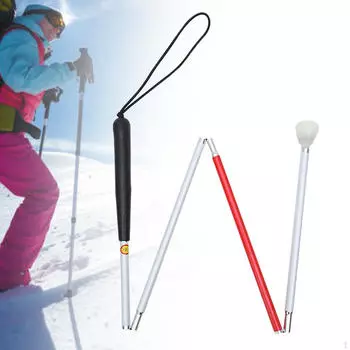 Складная трость для ходьбы для пожилых людей из легкого алюминиевого сплава, 4 секции, 112 см 4 Section 112cm