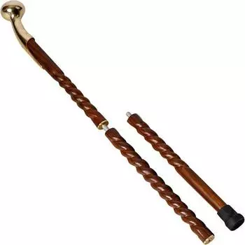 Складная трость для ходьбы из латуни ручной работы. Элегантная, прочная и удобная. Идеально подходит для поддержки, мобильности и стиля.