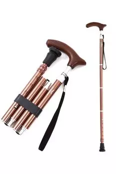 Складная трость марки KINGGEAR с 5-кратной длиной, идеально подходит в качестве подарка на День матери, День отца, и авторизованный японский дистрибьютор с 4-кратной регулировкой.