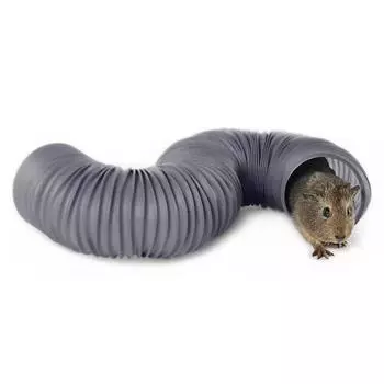Складная туннельная трубка для маленьких домашних животных, игрушка для кролика, хорька, морской свинки (серый) КДЕ