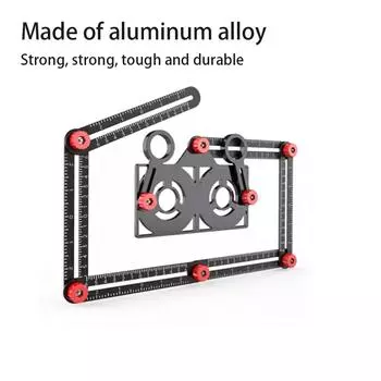 Складная угловая линейка, многофункциональная портативная линейка для деревообработки