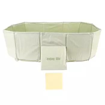 Складная ванна для детей, большая переносная складная ванна для купания с пробкой для слива, легкая очистка зелёный