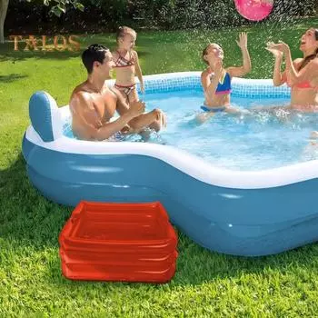 Складная ванна для ног, надувной умывальник, портативный бассейн, ванна для ног, домашняя ванна для ног, спа-бассейн, уличная ванна для ног для кемпинга красный