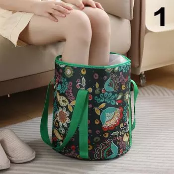 Складная ванна для ног, портативная сумка для ванны, умывальник, ведро для воды, большая вместимость, ванна для ног, спа-массаж, стиральная ванна для путешествий на открытом воздухе