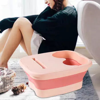 Складная ванна для ног, профессиональная, с крышкой, многофункциональная, экономящая место, СПА