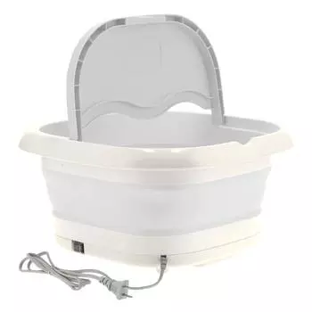 Складная ванна для ног с электроприводом и постоянной температурой для педикюра белый