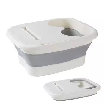 Складная ванна для ног yuusaki Foot Ванна для ног Компактная ванна для ног Feet Home Foot Удобная для переноски ванна, Ведро, Ванна, Ванна, Хранение, Экономия, Ванна, белый