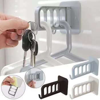 Складная вешалка без пухинга, не оставляющая следов гвоздей, вешалка для одежды, крючок, настенная подвесная многофункциональная вешалка для хранения одежды синий