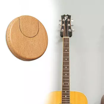 Складная вешалка для гитары, настенный кронштейн, деревянный белый