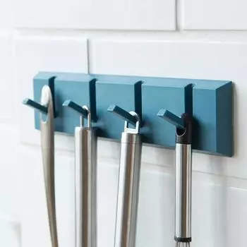 Складная вешалка для одежды, крючок для шляпы, вешалка для ключей, настенные крючки для кухни, спальни, двери, туалета, настенный крючок, полка 1pc красный