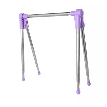 Складная вешалка для одежды, напольная сушилка для использования в помещении фиолетовый