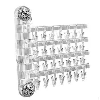 Складная вешалка для одежды, складная сушилка, переносная вешалка для полотенец, экономящая место, Clear Gold Bow