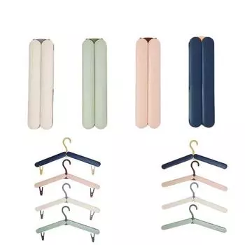 Складная вешалка для путешествий из 4 предметов, портативная складная сумка для хранения одежды в помещении и на открытом воздухе, сушилка для одежды для семьи, деловых поездок, отдыха на природе, кемпинга