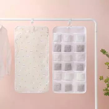 Складная вешалка для сумок на заднюю дверь шкафа, подвесной органайзер для бюстгальтеров больших размеров с увеличенными сетчатыми карманами E