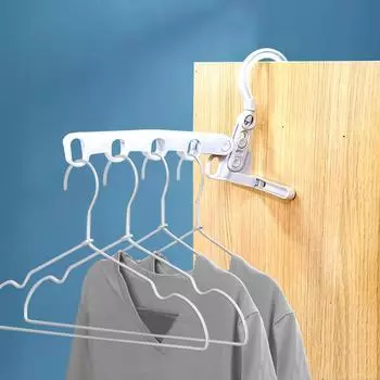 Складная вешалка с пятью отверстиями, переносная сушилка для одежды в деловом стиле, настенная вешалка для одежды в студенческом общежитии с пятью отверстиями, крючок для вешалки