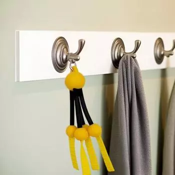 Складная вешалка Yousheng Banana Hook под шкафом, прочный, устойчивый к ржавчине держатель для бананов, органайзер для кухни с свежестью бананов жёлтый