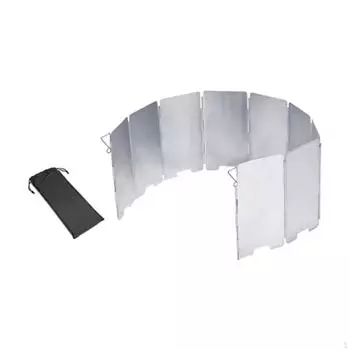 Складная ветрозащита для кемпинговой печи Camp Wind Guard 9 пластин с сумкой-блокиратором для горелки