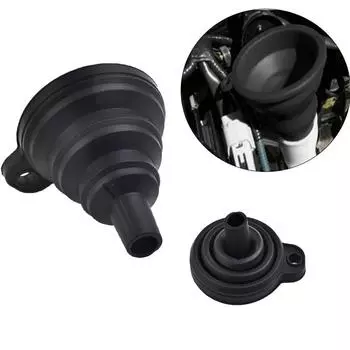 Складная воронка для автомобильного двигателя, силиконовая воронка для замены жидкости омывателя, портативная воронка для замены масла в двигателе автомобиля, бензина, 7 см х 6 см