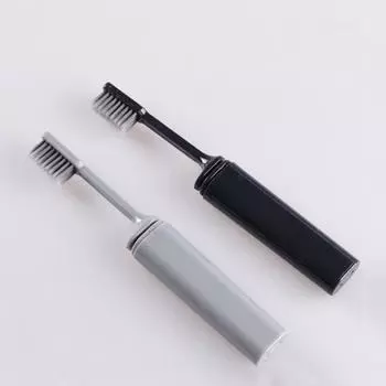 Складная зубная щетка для путешествий, переносные туалетные принадлежности, мягкая зубная щетка для волос