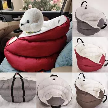 Складное автокресло для собак и кошек, безопасная переноска для путешествий, питомник для щенков, сумка, двусторонняя сумка красный