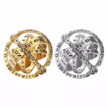 Складное кольцо с астрономическим пальцем, кольцо с шариком в виде астрономической сферы, складное космическое кольцо, подарок для женщин и мужчин 6