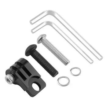 Складное крепление для велокомпьютера, держатель для камеры велосипеда, адаптер для крепления велосипедной фары, основание для велофары, велосипедный аксессуар чёрный