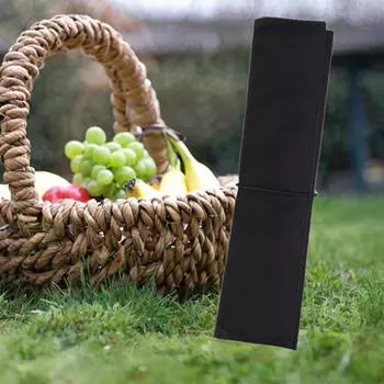 Складное одеяло для пикника на открытом воздухе для приключений на пляже и в кемпинге чёрный