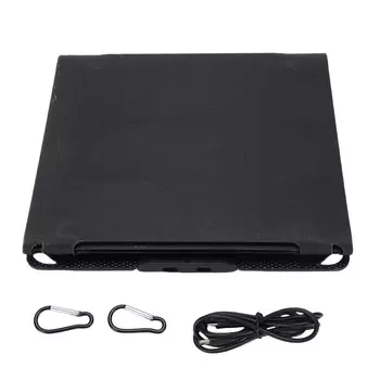 Складное солнечное зарядное устройство 40 Вт, два порта Type-C, монокристаллическая кремниевая солнечная панель для телефона