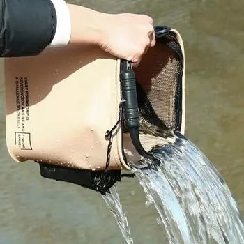 Складное уличное ведро Водонепроницаемое многофункциональное складное ведро с крышкой на молнии Live A