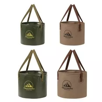 Складное ведро 10 л/20 л, складное ведро большой емкости, герметичное, огромная загрузка, рыболовное ведро, бочка для кемпинга, товары для кемпинга S зелёный