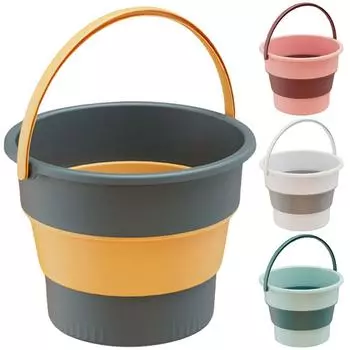 Складное ведро 5/10/17 л, складное ведро для рыбалки, портативные аксессуары для ванной комнаты # 5L