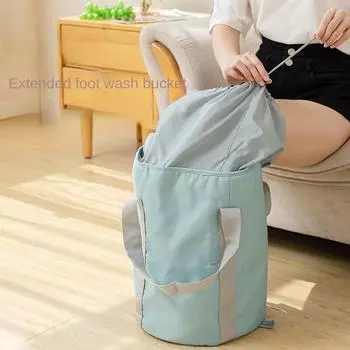 Складное ведро для ног для домашнего использования, удлиненная и утолщенная ванночка для ног, сумка для мытья ног и сумка для замачивания ног