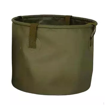 Складное ведро для умывания, складная рыбалка для пешего туризма Gray 10L 25cmx19cm
