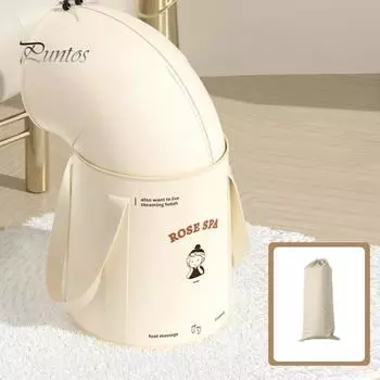 Складное ведро для ванночки для ног с 5-слойной изоляцией, переносной мешок для замачивания, водонепроницаемый дизайн, ведро для спа-ванны для ног розовый