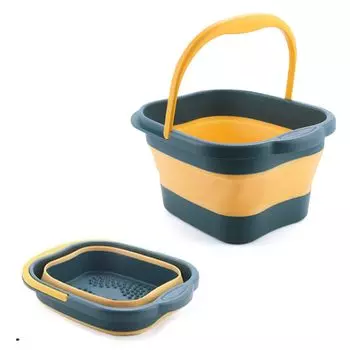 Складное ведро для ванны для ног Asdays, складное ведро для ванны для ног, легкое, для улицы, 13 литров (синий) синий